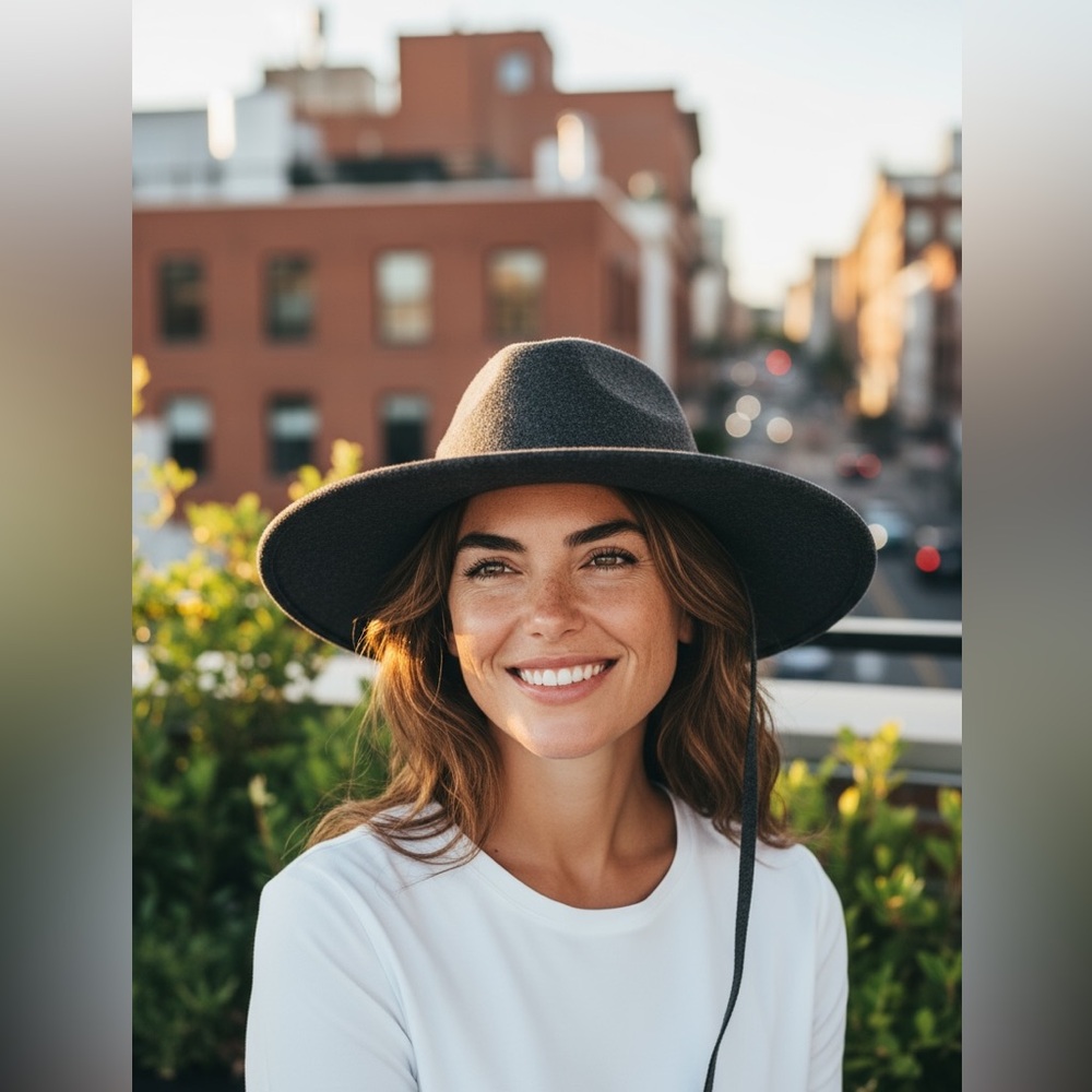Leith Nordstrom gray floppy hat